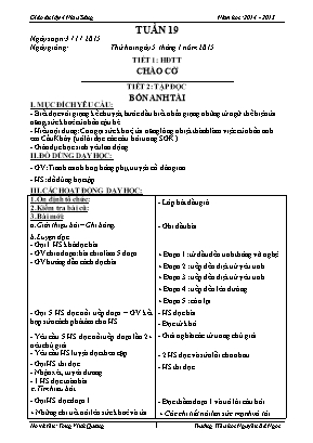 Giáo án điện tử Lớp 4 - Tuần 19 - Năm học 2014-2015 - Tòng Vinh Quang